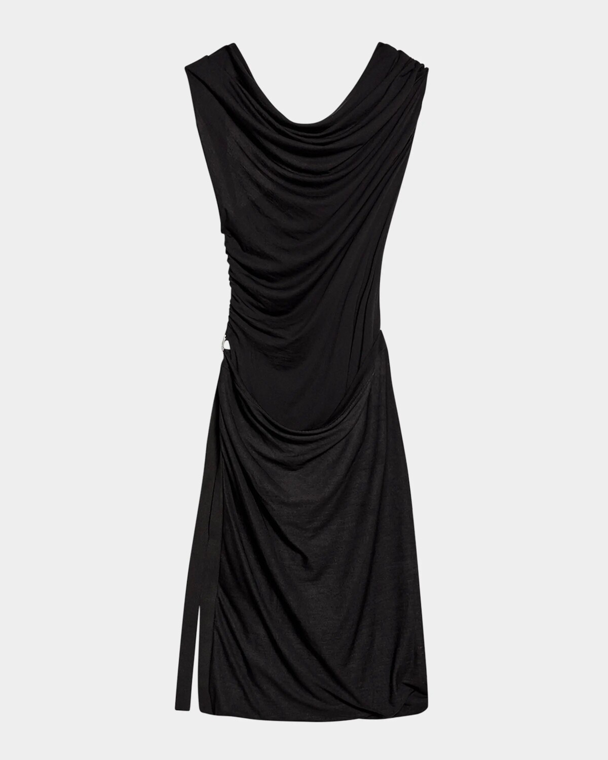 

Платье из драпированного джерси без рукавов Helmut Lang, цвет Blk