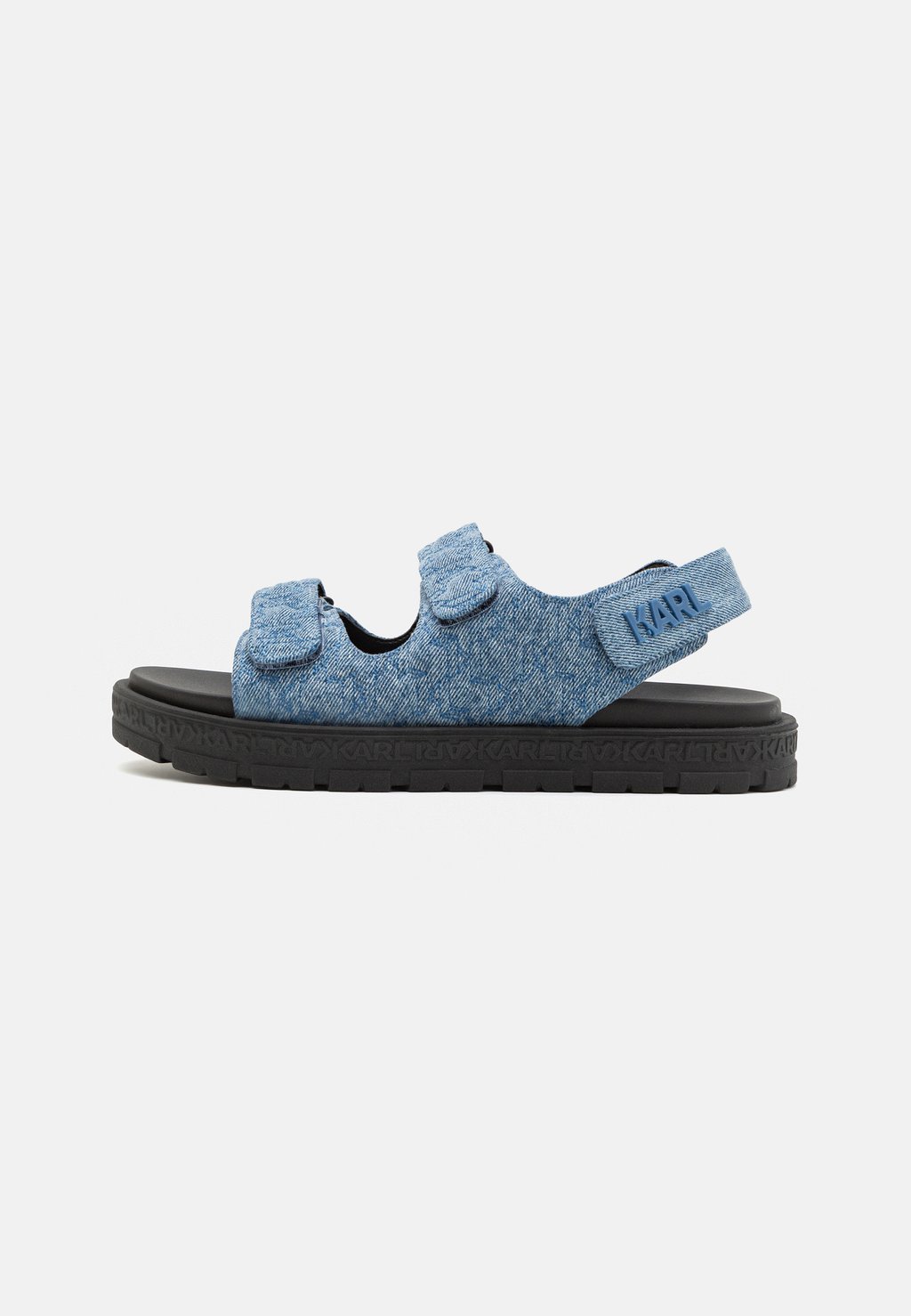 

Сандалии Salon Tred Quilted Slingback KARL LAGERFELD, цвет denim