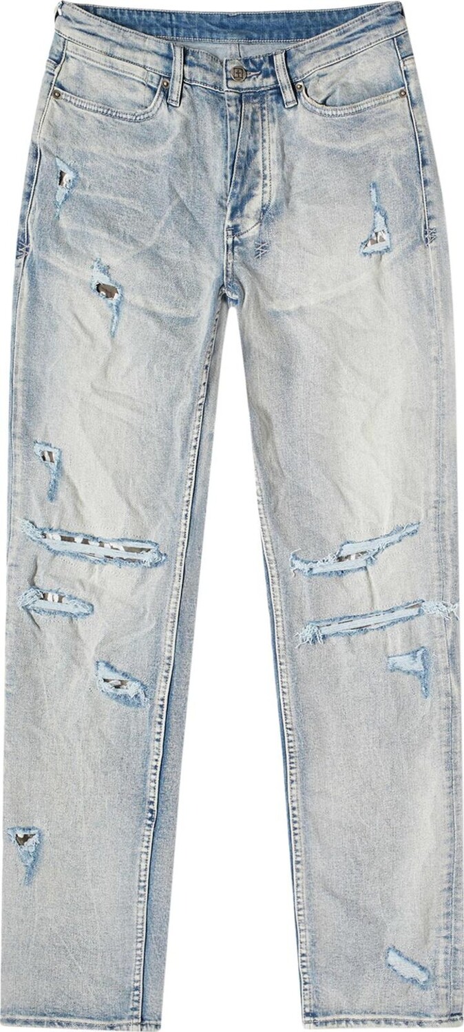 

Джинсы Ksubi Van Winkle Super Skinny 'Blue Shred', синий