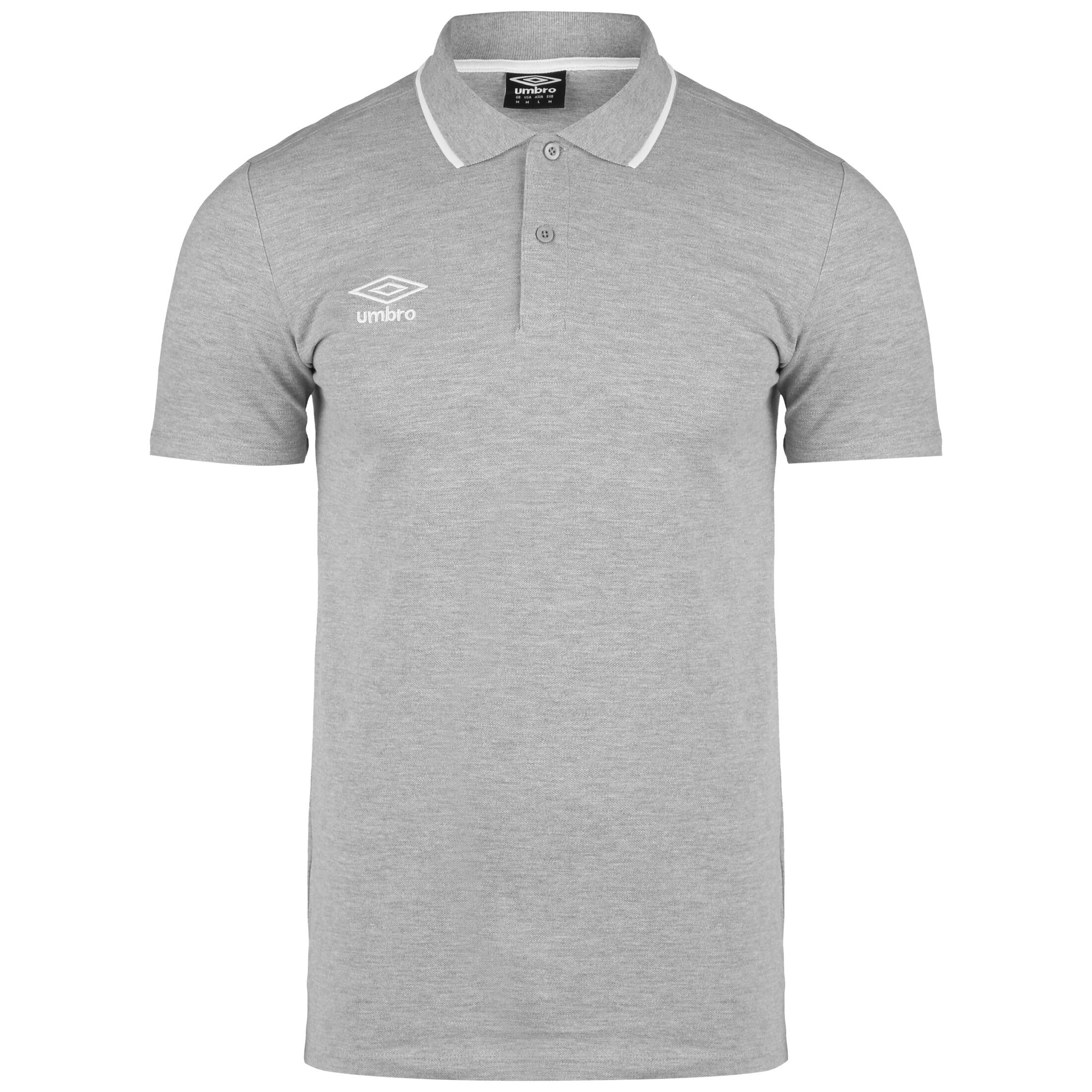 

Рубашка Umbro Poloshirt FW Pique, цвет grau/weiß