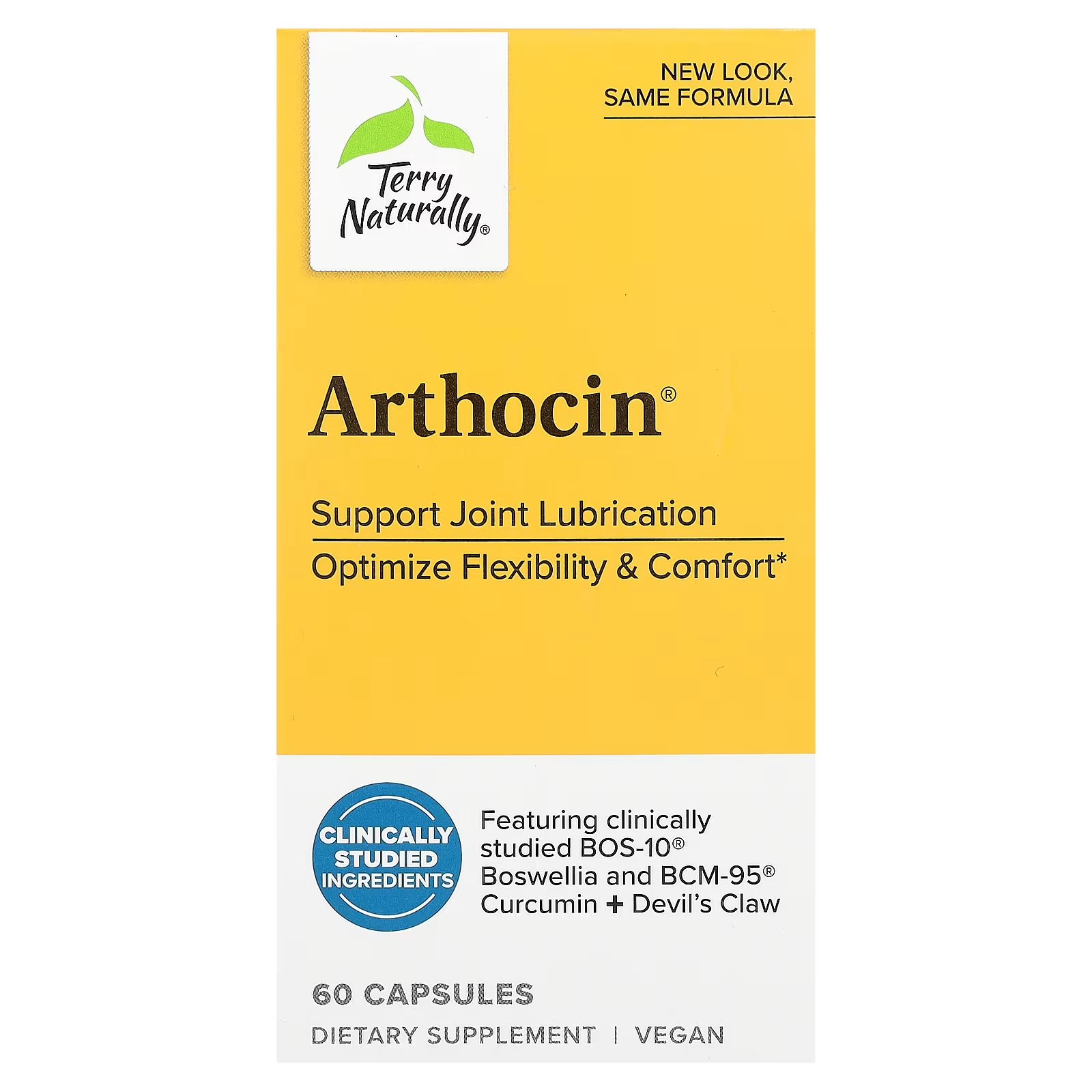 Пищевая добавка Terry Naturally Arthocin для суставов, 60 капсул пищевая добавка terry naturally крепкий иммунитет 60 капсул