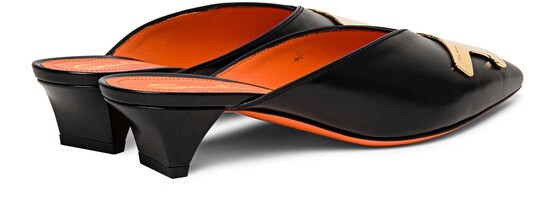 

Кожаные мюли на низком каблуке Santoni