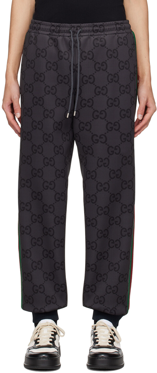 

Серые спортивные штаны Jumbo GG Gucci