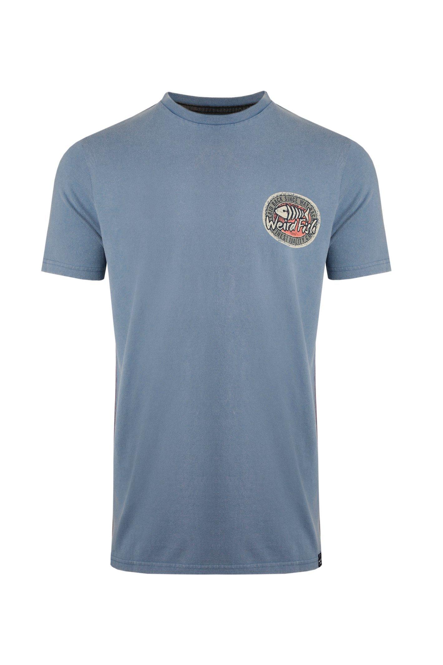 Непринужденная футболка с графическим принтом на спине Heritage Weird Fish, синий