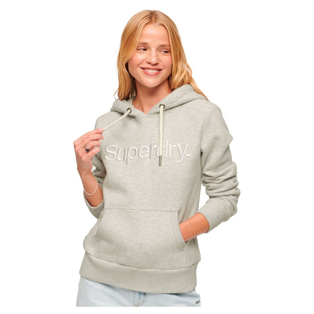 Худи Superdry Tonal Embroidered Logo, серый