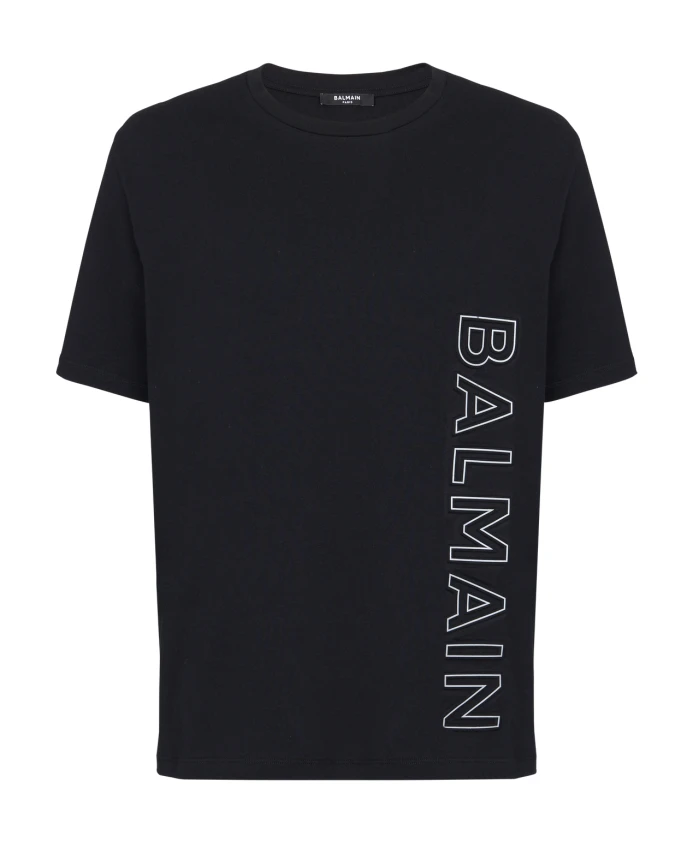 

Тисненая футболка Balmain, черный