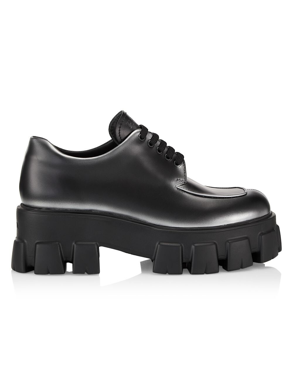 

Кожаные оксфорды на платформе Prada, неро