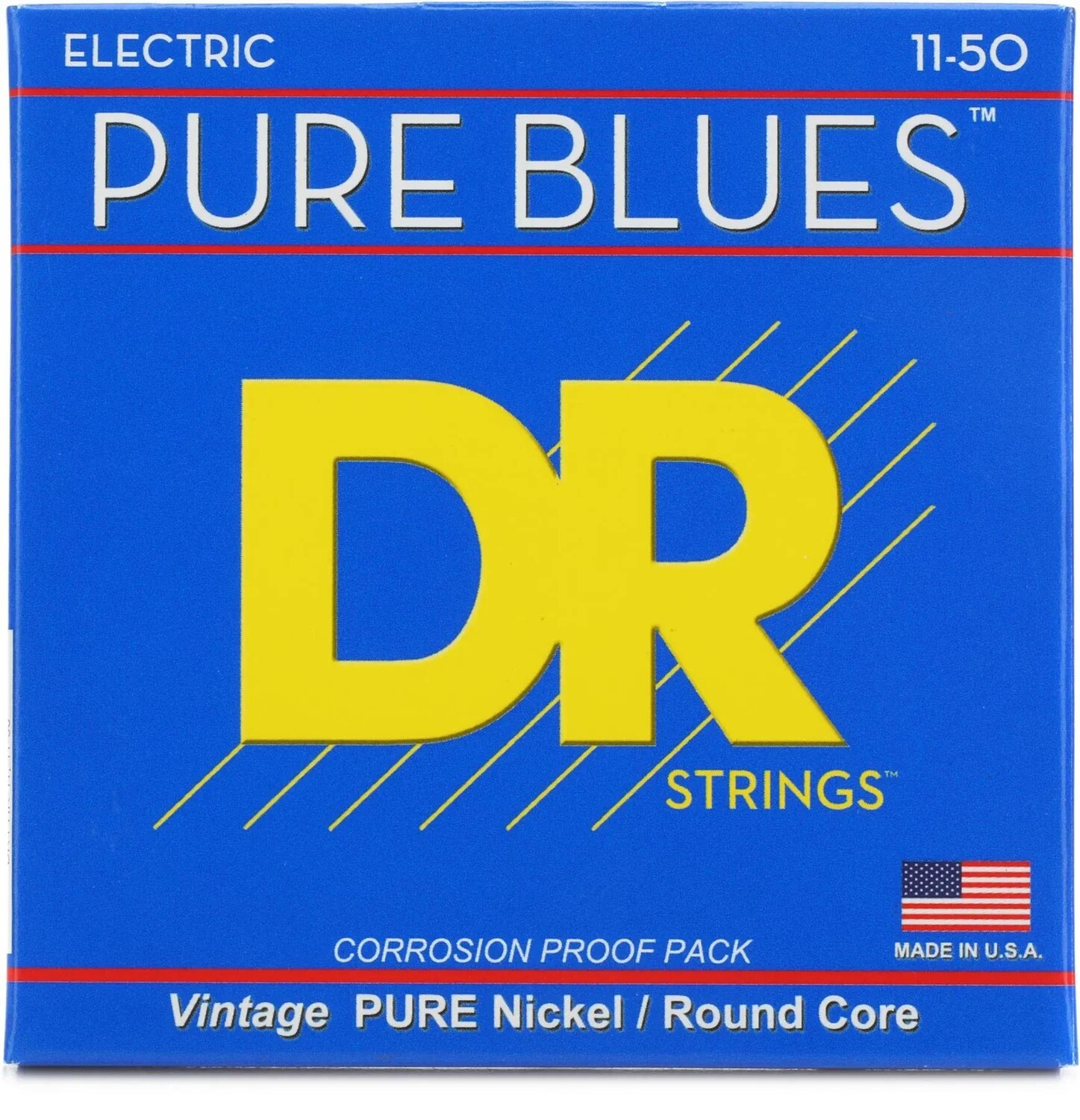 

Струны для электрогитары DR Strings PHR-11 Pure Blues из чистого никеля — .011-.050 тяжелые