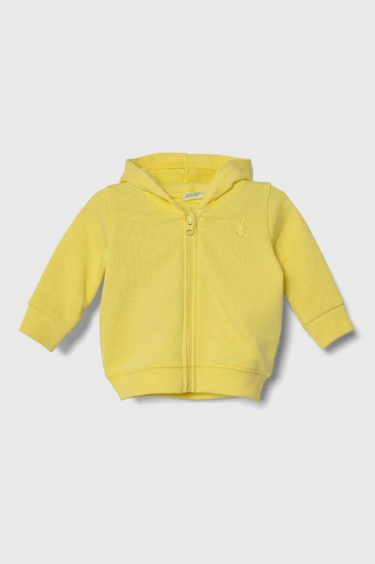 

United Colors of Benetton Хлопковая детская толстовка, желтый