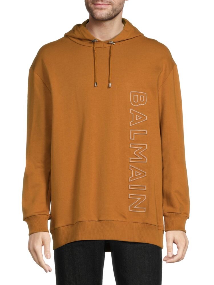 

Толстовка с логотипом Balmain, хаки