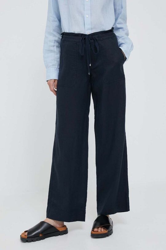 

Льняные брюки Lauren Ralph Lauren, темно-синий
