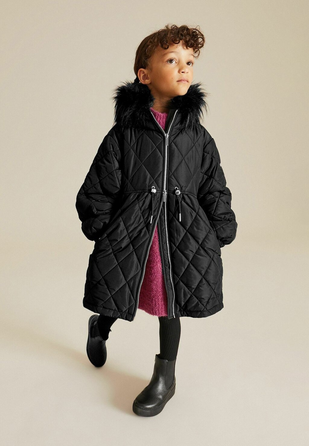 

Зимнее пальто Hooded Quilted Padded Next, черный