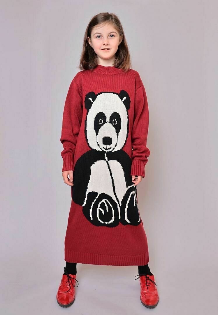 

Платье макси PANDA INTARSIA Infantium Victoria, цвет red