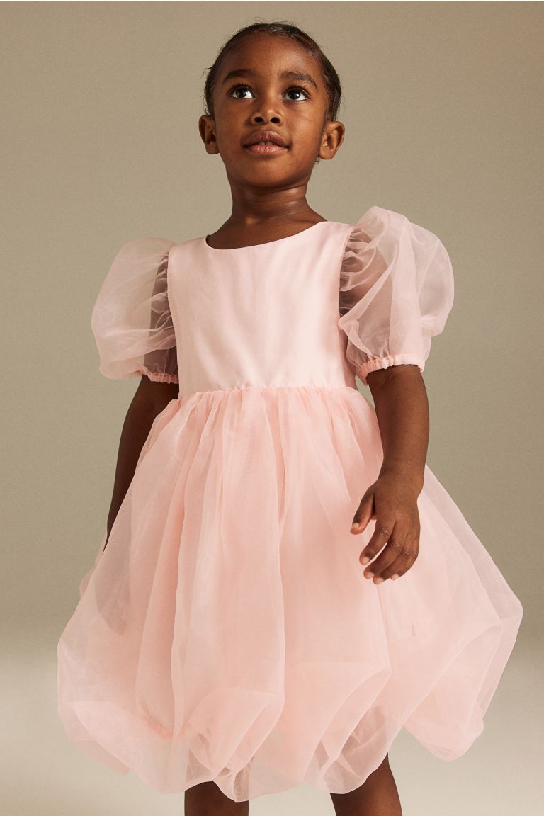 Платье из тюля с пышной юбкой H&M, розовый