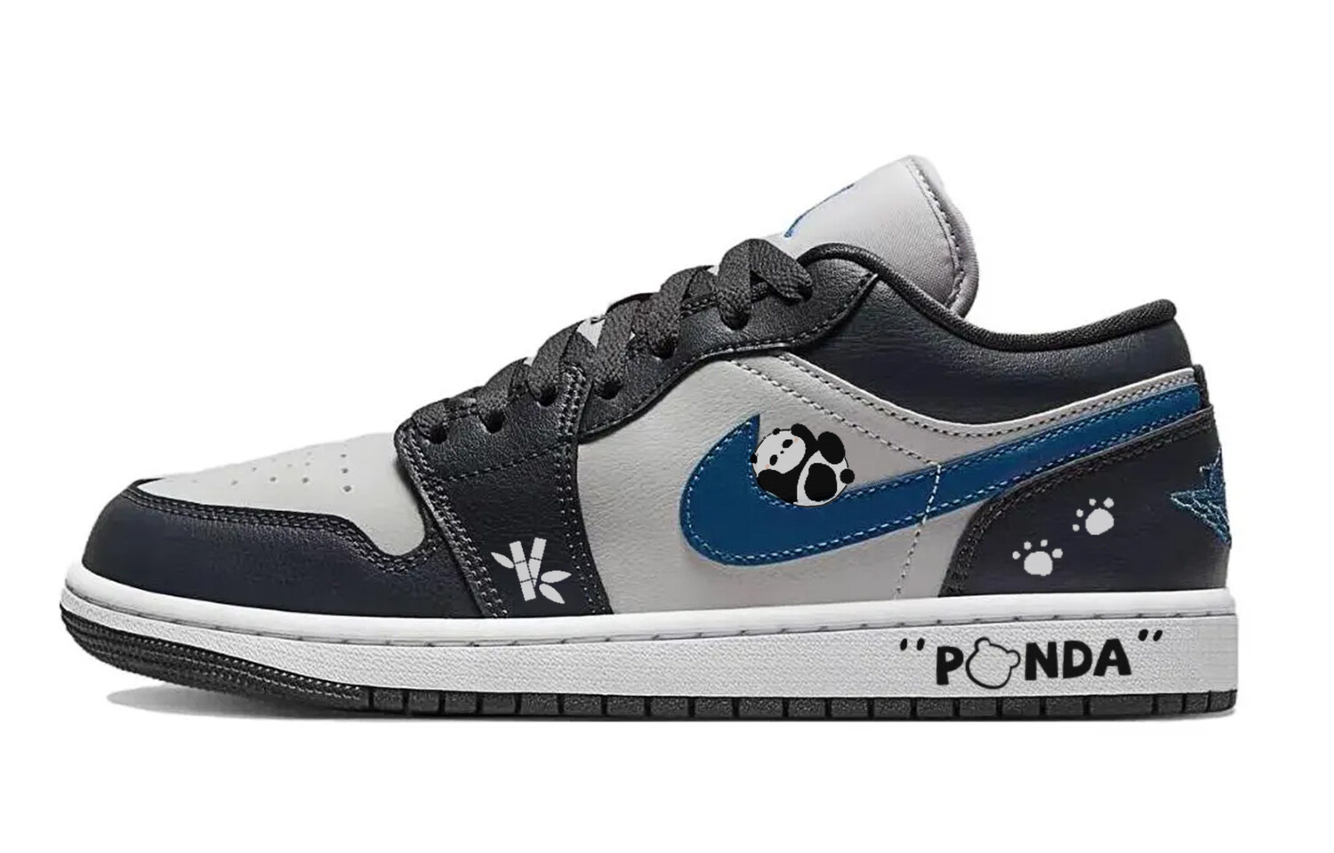 

Баскетбольные кроссовки Air 1 Vintage Unisex Mid-Top Black/Blue Jordan