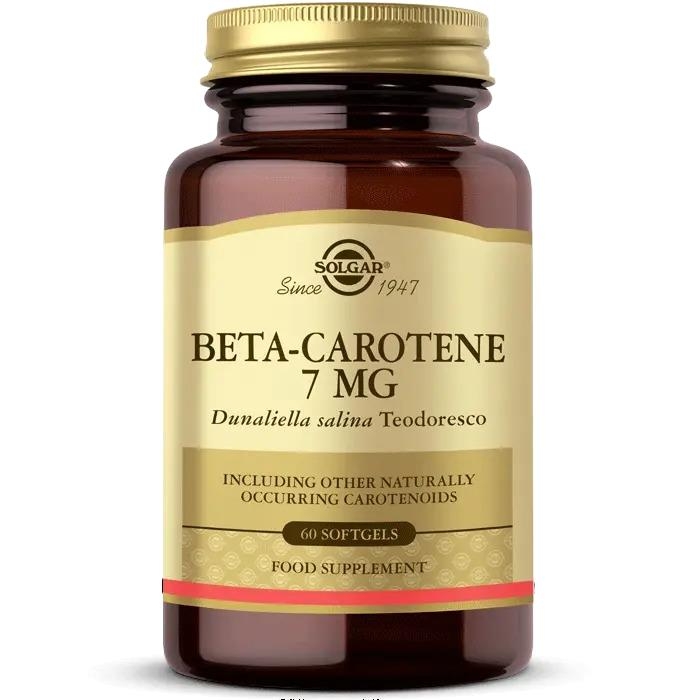 Solgar Бета-каротин 7 мг 60 мягких капсул