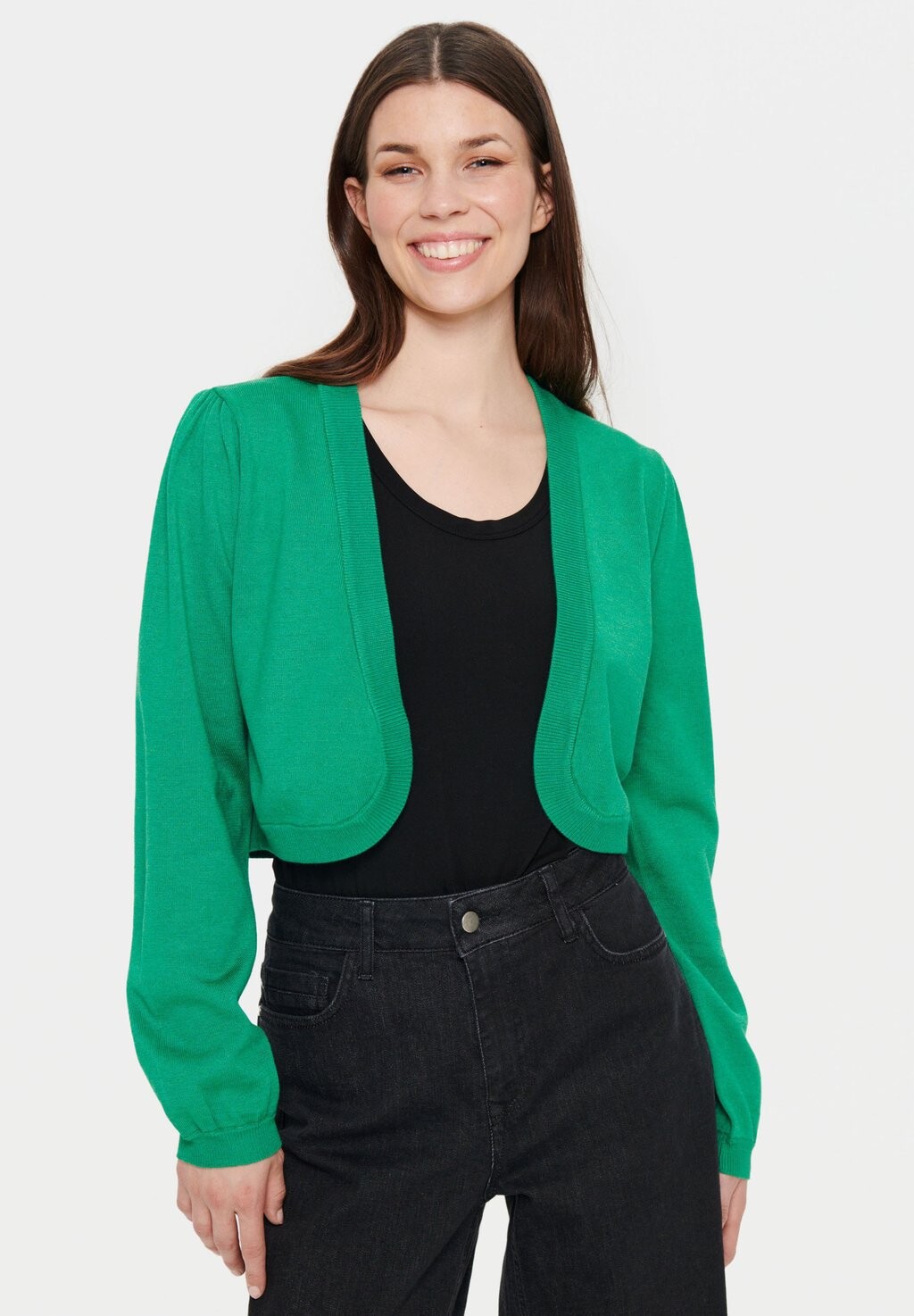 

Кардиган MILASZ BOLERO Saint Tropez, зеленый меланж