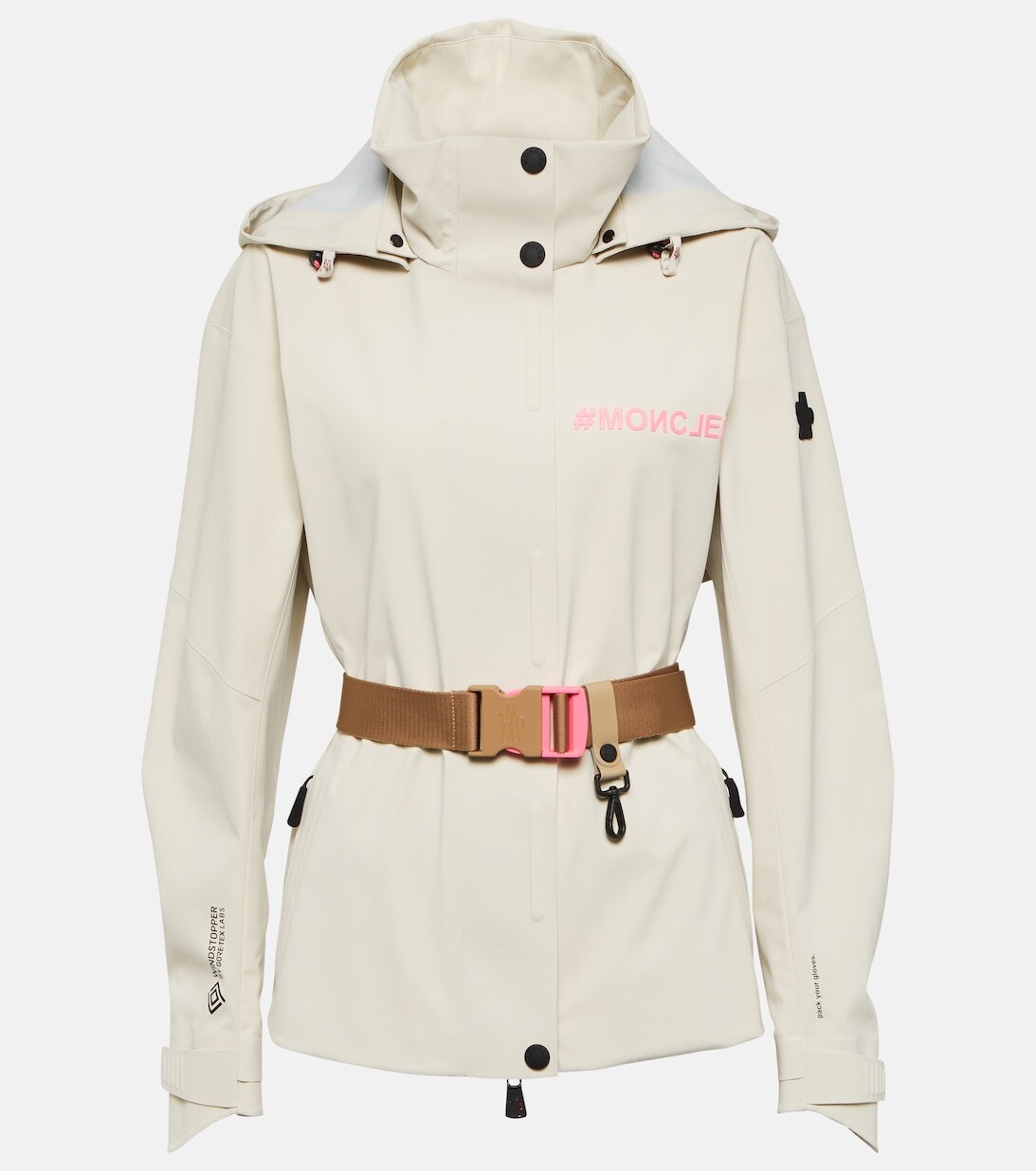 

Куртка Rosael с поясом MONCLER GRENOBLE, бежевый