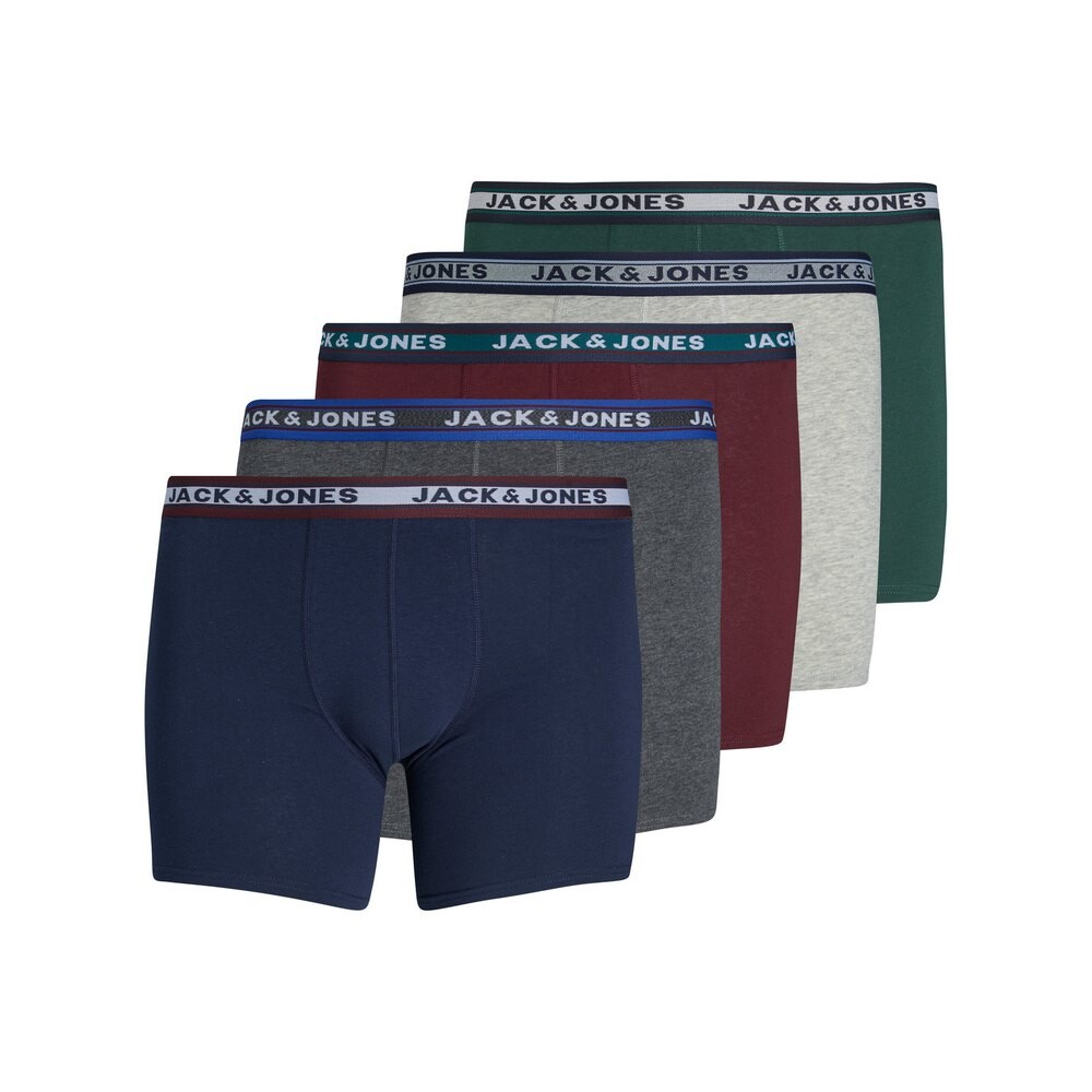 

Шорты Jack & Jones Set Of 5 Boxer Shorts Jacoliver Trunks, серый