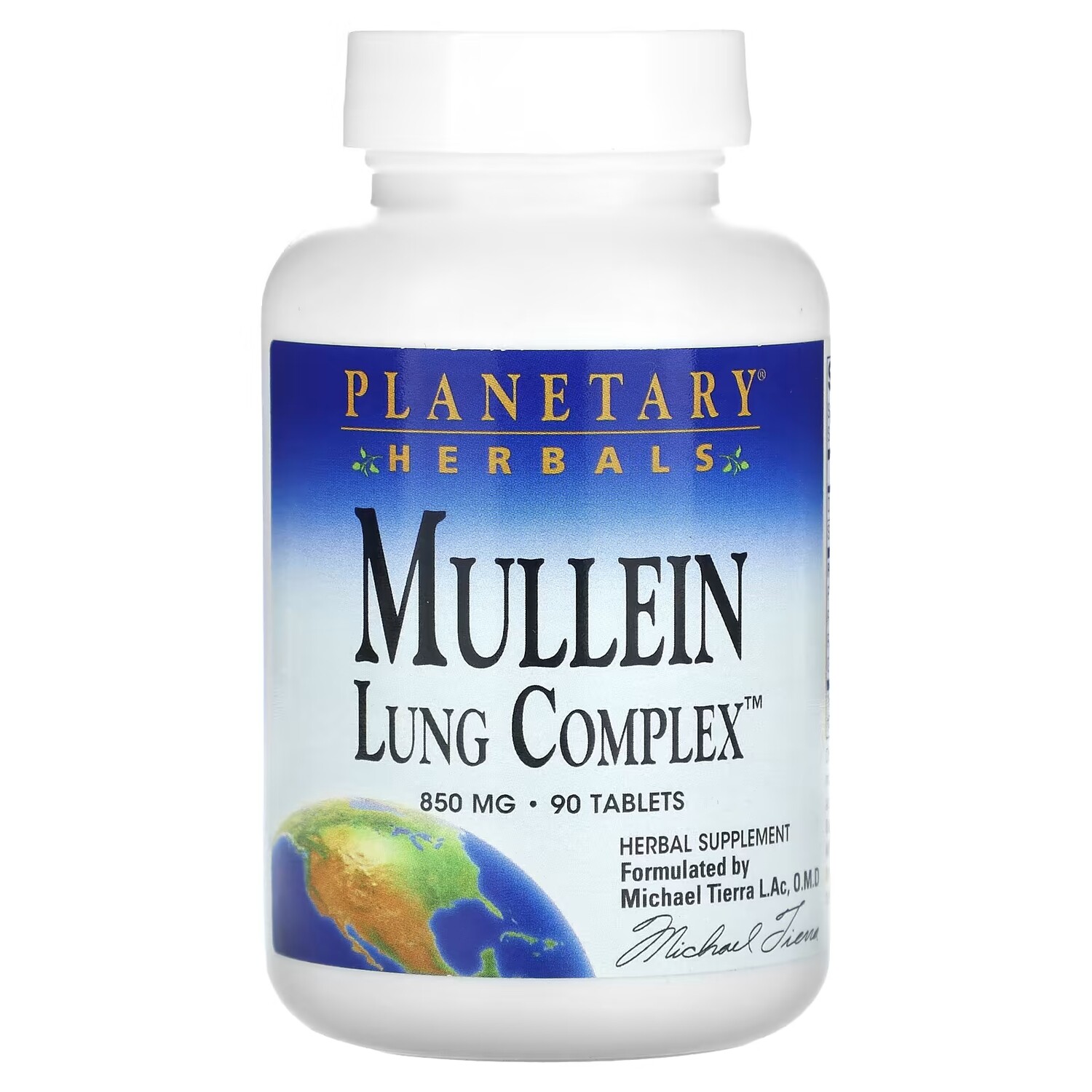 

Planetary Herbals Mullein Lung Complex 850 мг, 90 таблеток (425 мг на таблетку)
