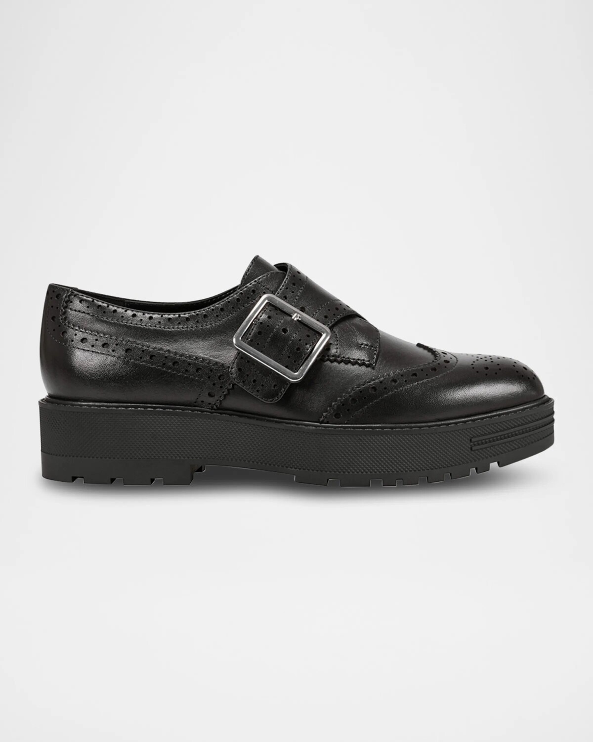 

Кожаные лоферы с ремешком Wingtip Marc Fisher Ltd, черный