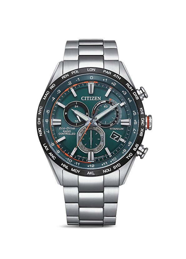 

Cb5946-82X цветные мужские наручные часы из титана Citizen, серебряный