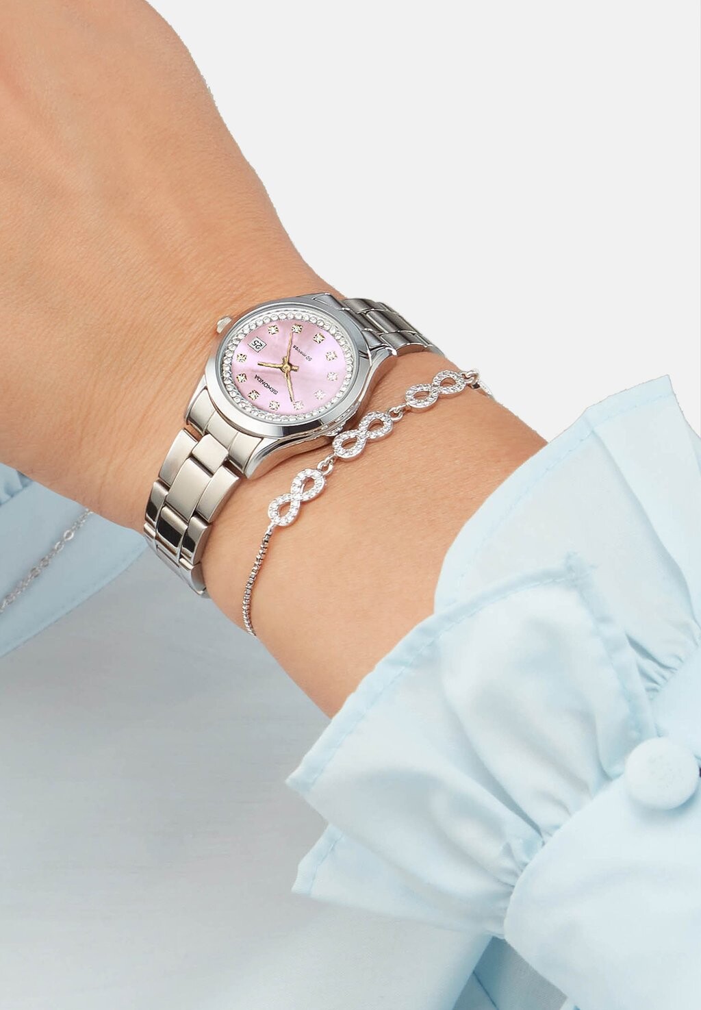 

Часы CATHERINE ANALOGUE ROUND CASE Sekonda, розовый