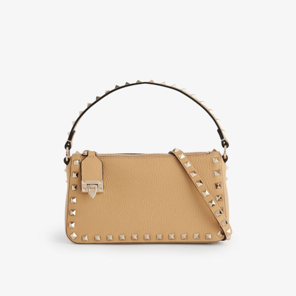 

Маленькая кожаная сумка через плечо rockstud spike Valentino Garavani, цвет cappuccino