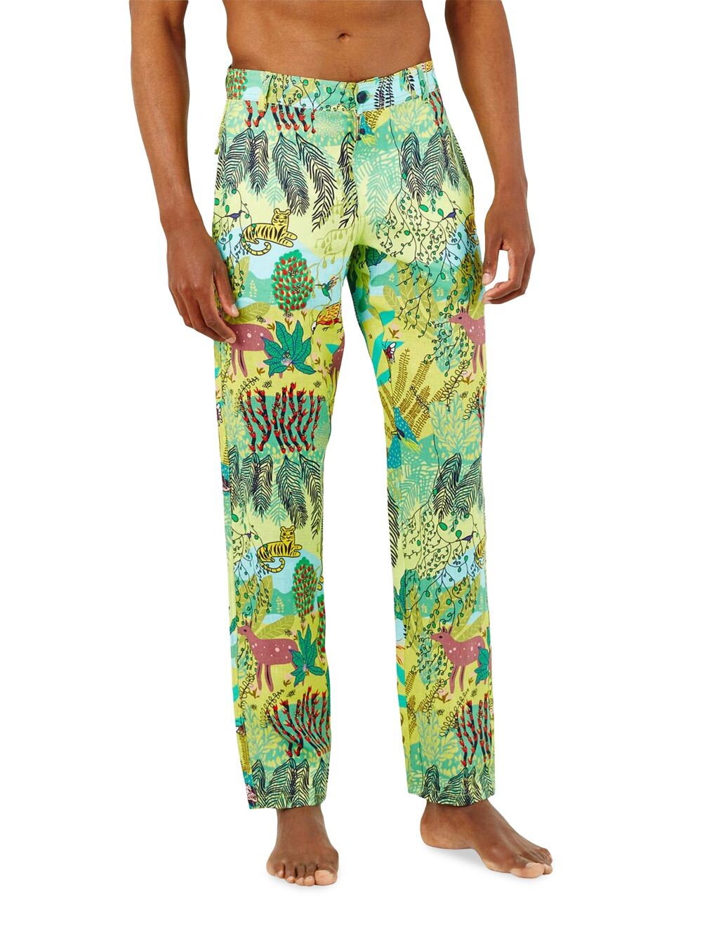 

Льняные брюки Jungle Rousseau Vilebrequin, Зеленый