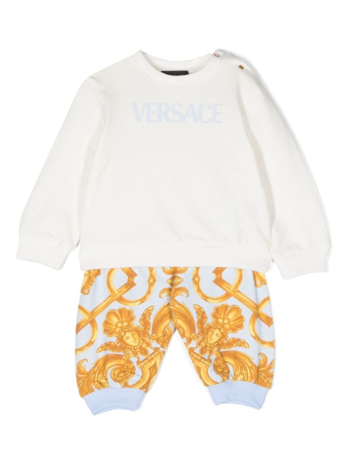 

Versace Kids спортивный костюм с логотипом, белый