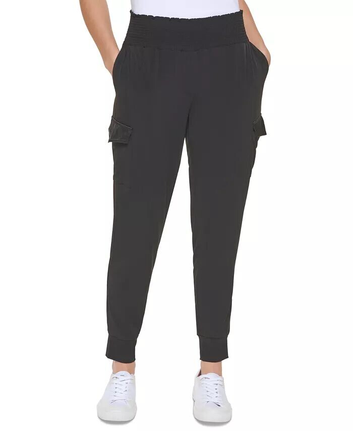 

Брюки-карго из матового джерси Calvin Klein, черный