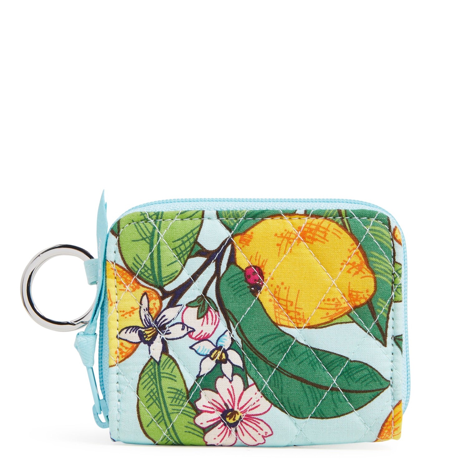 

Миниатюрный хлопковый кошелек Outlet на молнии Vera Bradley, цвет Lemon Grove