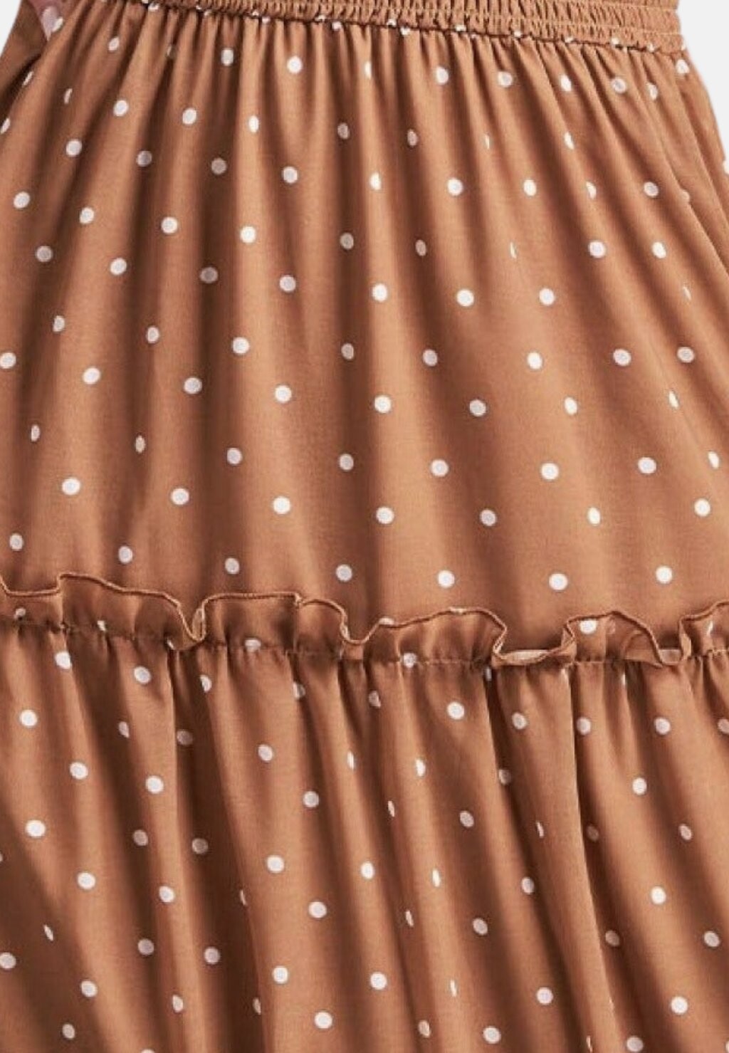 

Платье макси Polka Dot Goddiva, коричневое