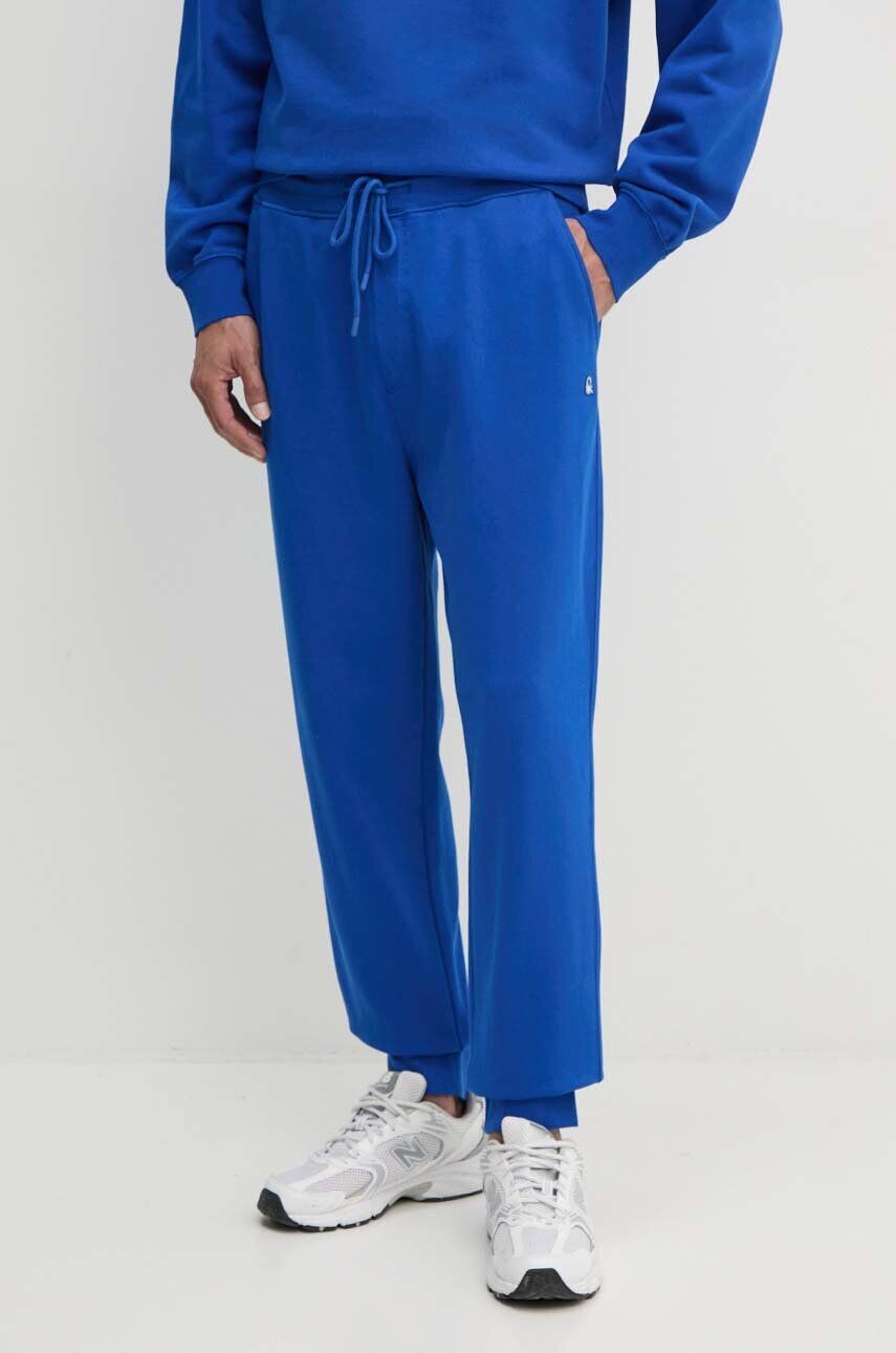 

Хлопковые спортивные брюки United Colors of Benetton, синий