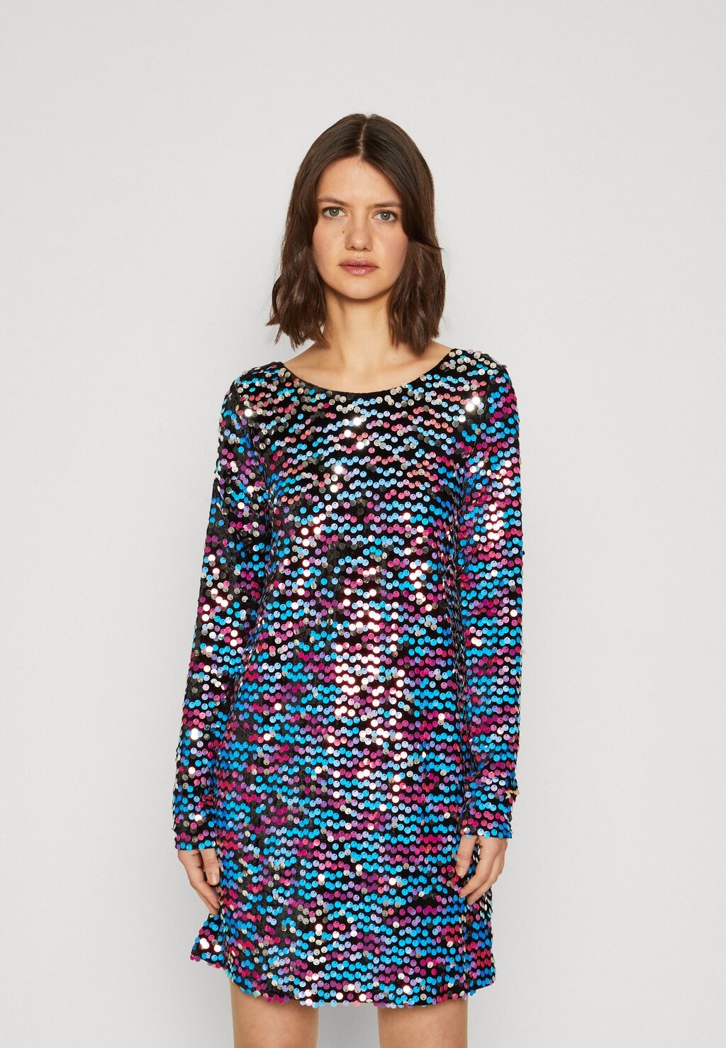 

Элегантное платье Tina Sequins Straight Dress Colourful Rebel, цвет pinks