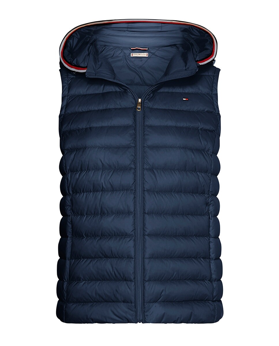 

Женский пуховик с капюшоном Tommy Hilfiger, темно-синий