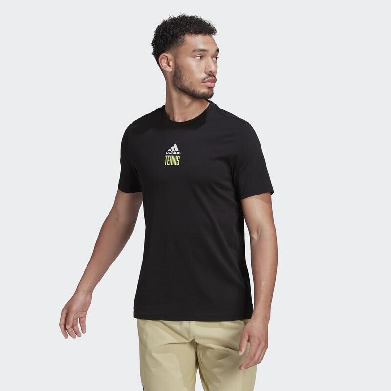 

Теннисная футболка с графическим рисунком AEROREADY Paris ADIDAS, цвет negro