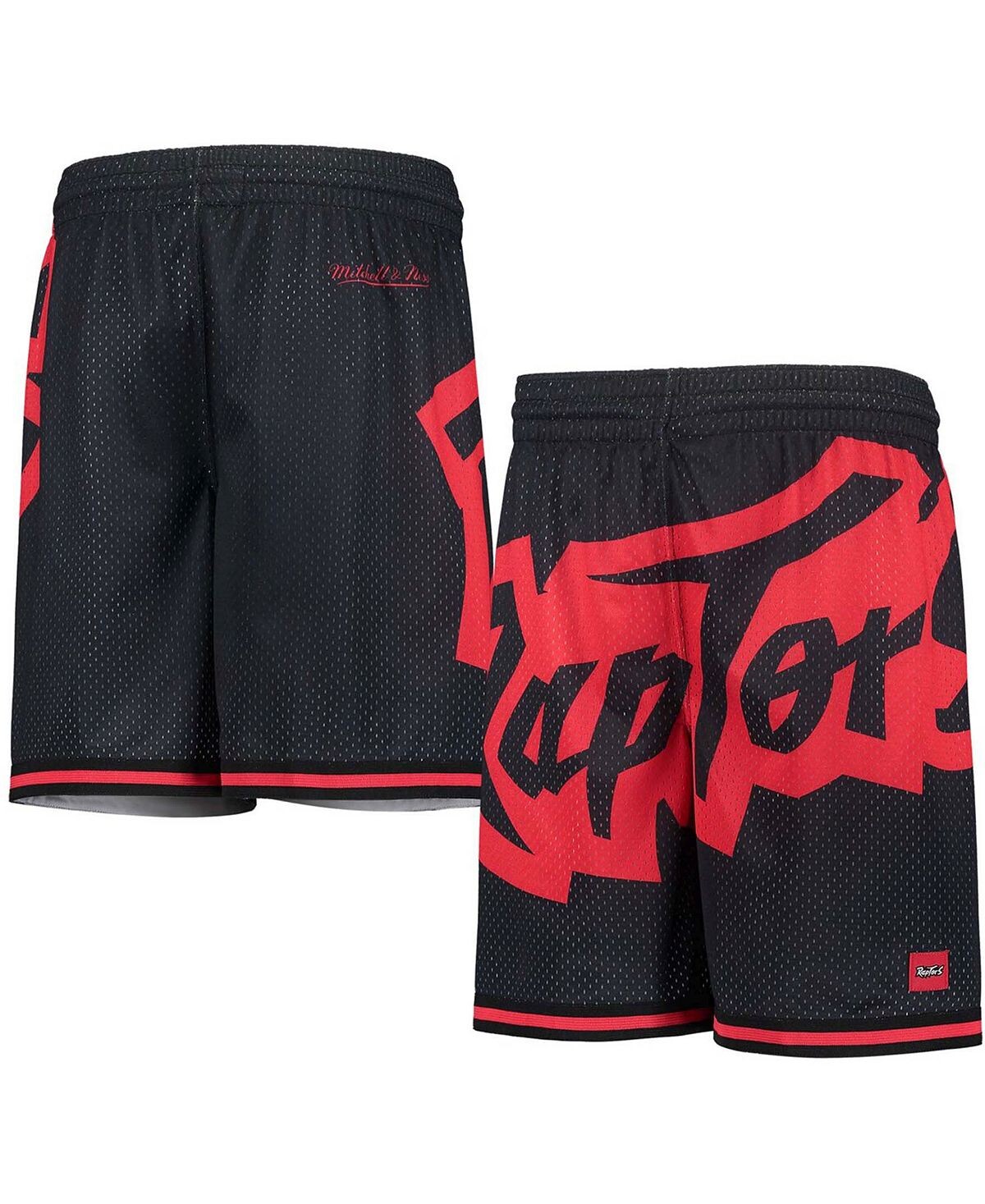 

Черные шорты из твердой древесины Big Boys Toronto Raptors в сетку с большим лицом Mitchell & Ness