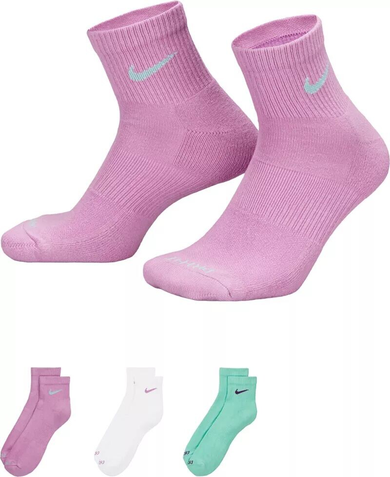

Носки для тренировки щиколотки Nike Everyday Plus Cushion — 3 шт., мультиколор