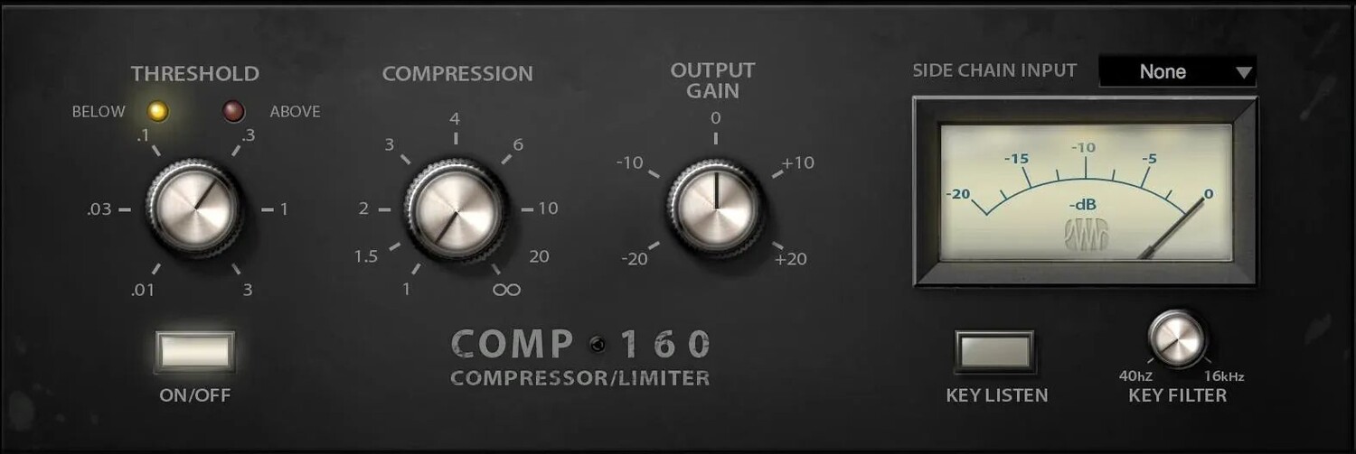 

Плагин PreSonus Comp 160 Compressor Fat Channel