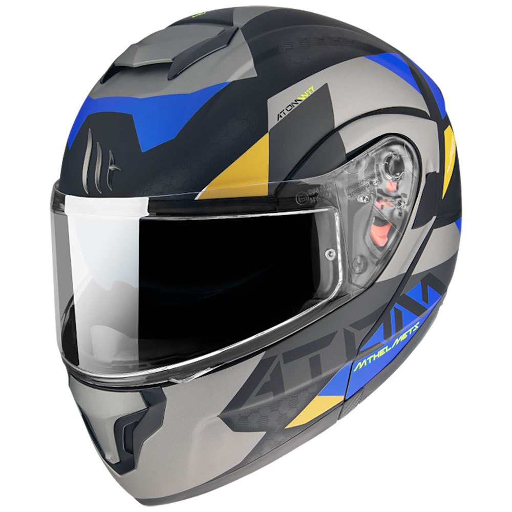 цена Модульный шлем MT Helmets Atom SV W17, серый