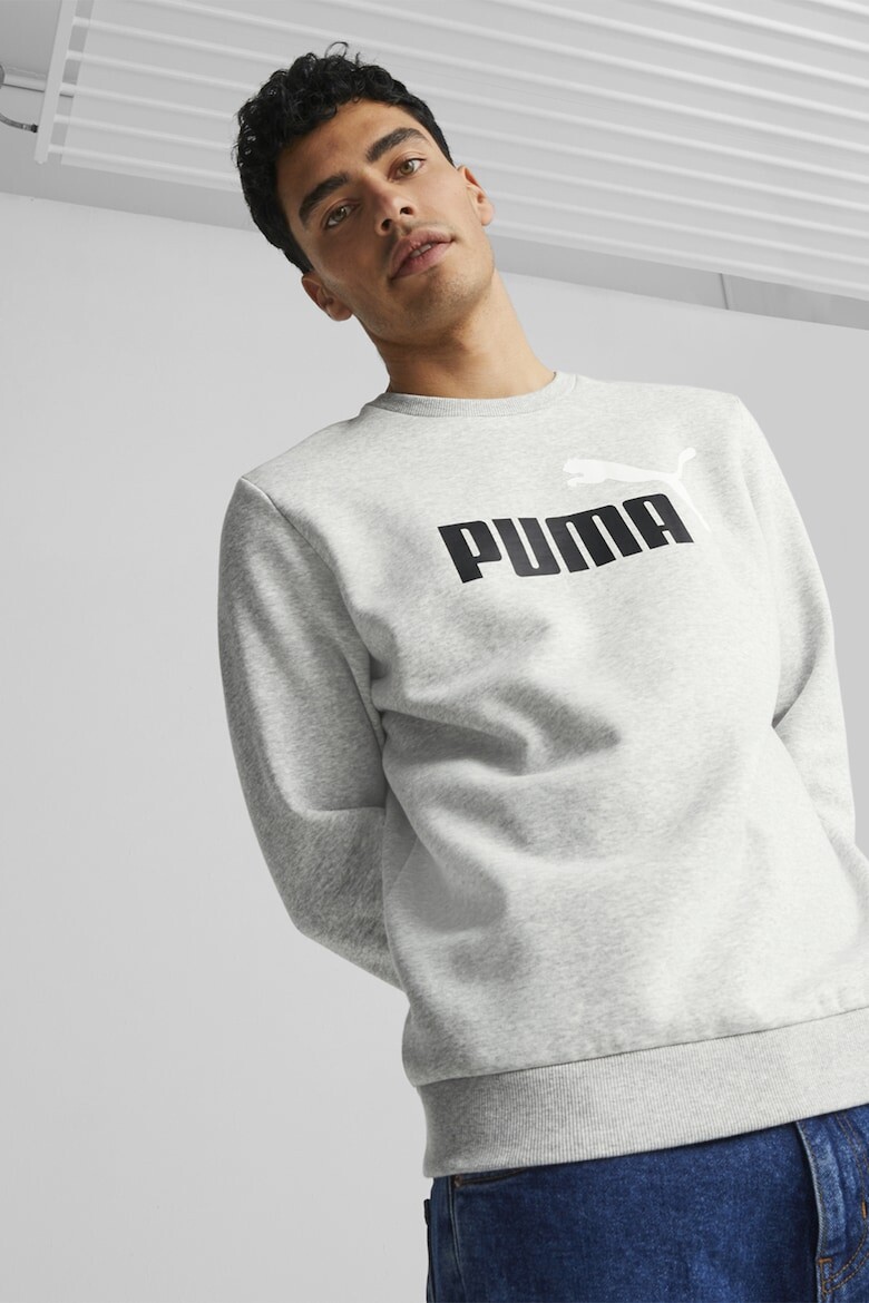 

Толстовка Essentials с овальным вырезом и логотипом Puma, серый