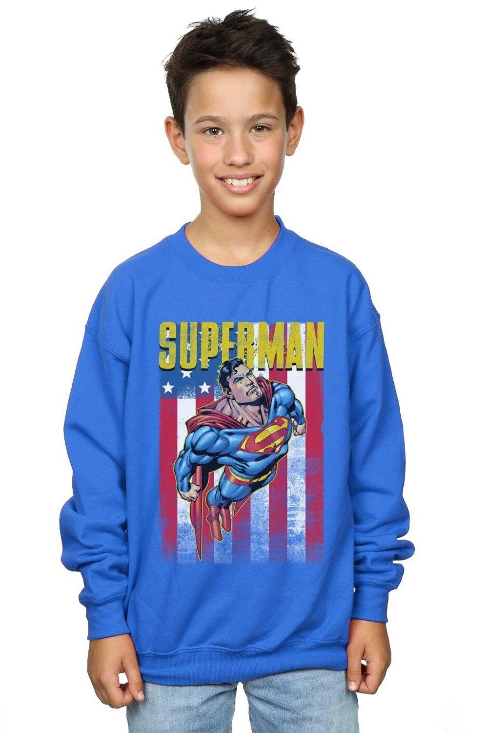 цена Толстовка с надписью «Супермен» DC Comics, синий