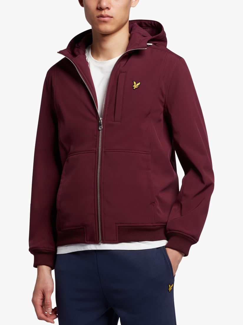 

Куртка Soft Shell с капюшоном Lyle & Scott, бордовый, Красный