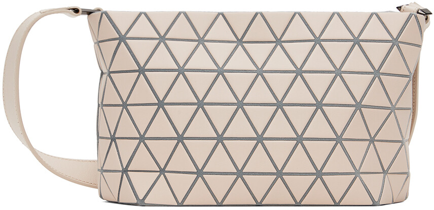 

Бежевая матовая сумка с кристаллами Bao Bao Issey Miyake