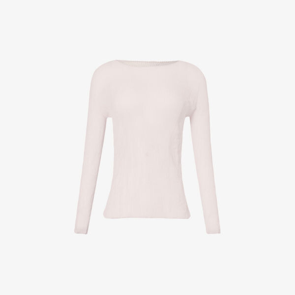 

Тканый топ со складками chiffon twist Issey Miyake, розовый