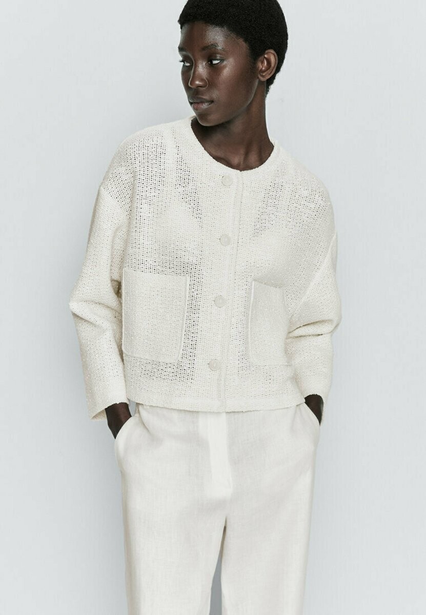 

Летний жакет Massimo Dutti, бежевый