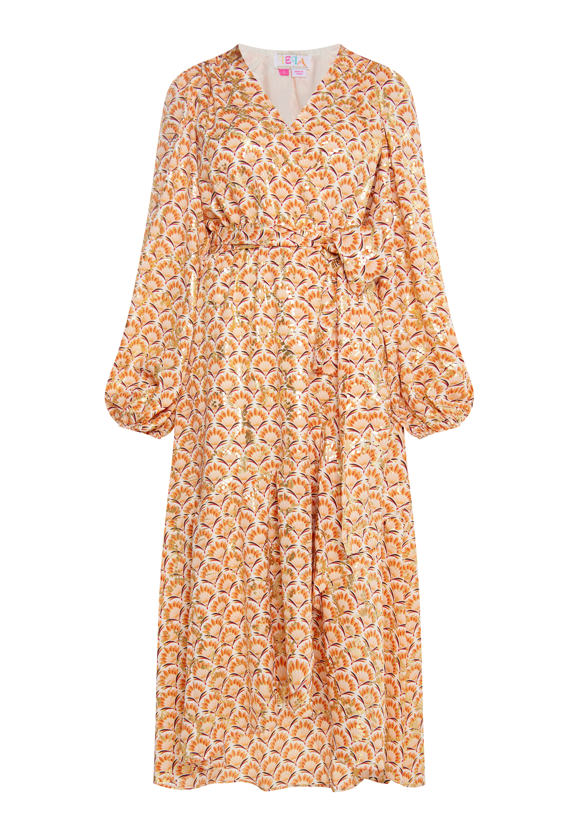 Платье IZIA Maxi Mit Print, цвет Wollweiss Mehrfarbig платье izia maxi mit print цвет kamel mehrfarbig