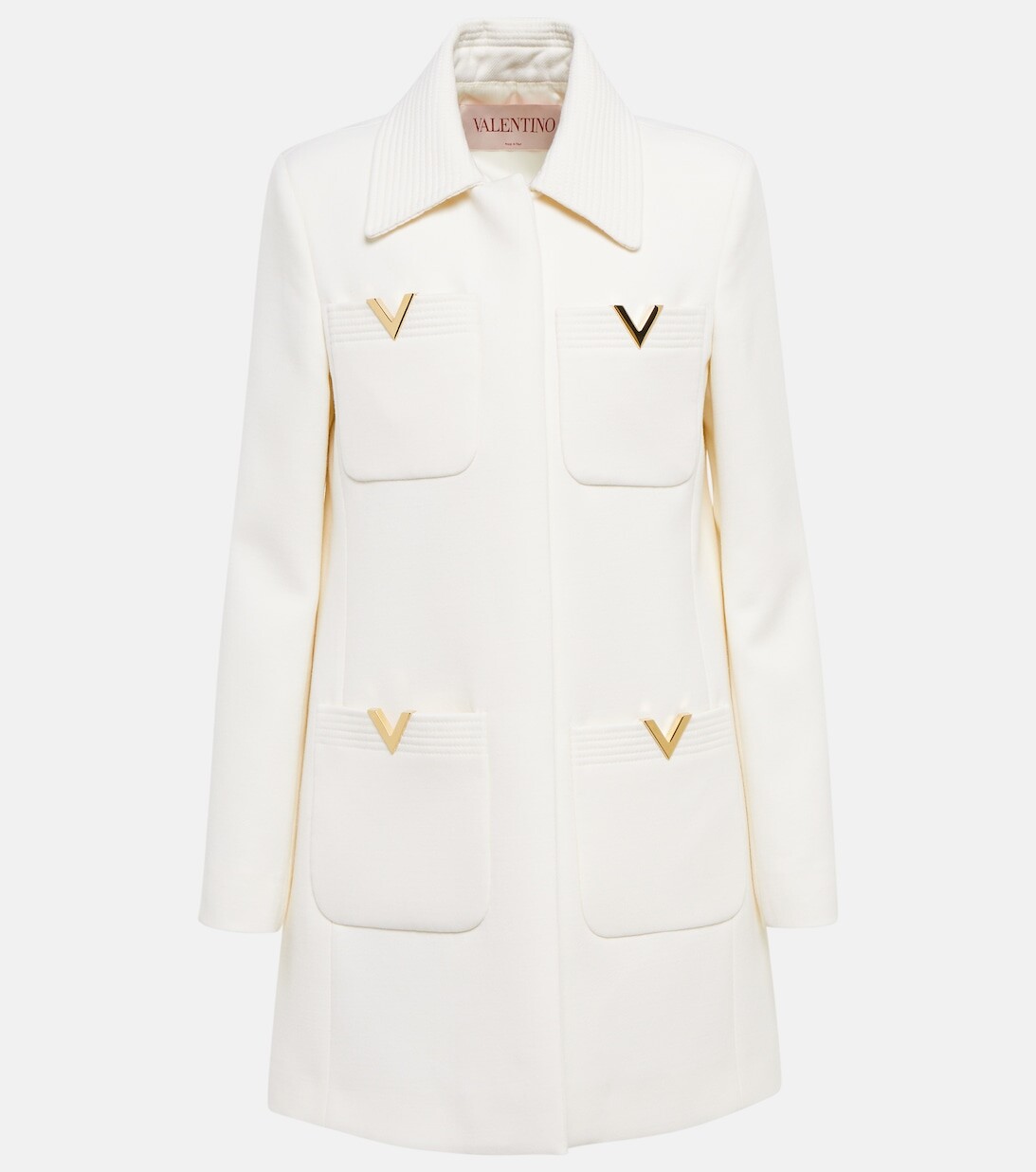 

Пальто из натуральной шерсти VALENTINO, нейтральный