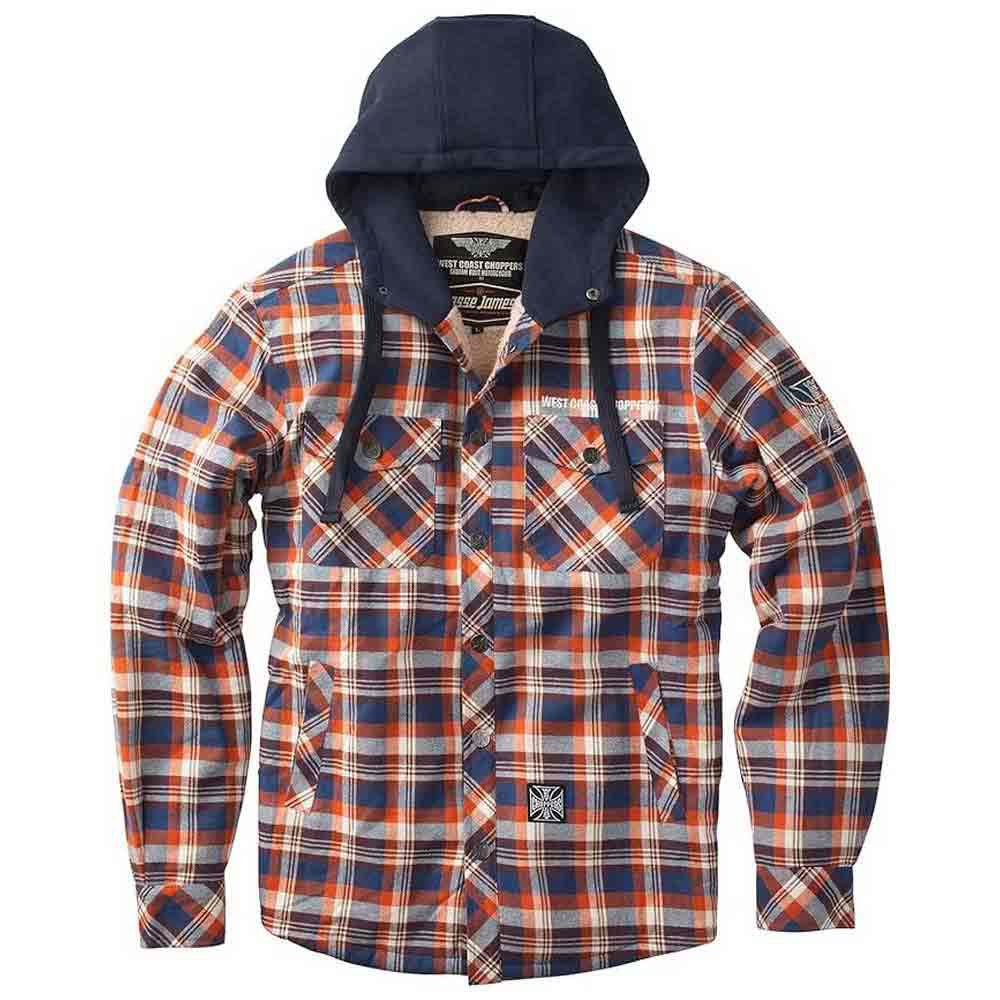 Куртка West Coast Choppers Sherpa Lined Flannel, синий